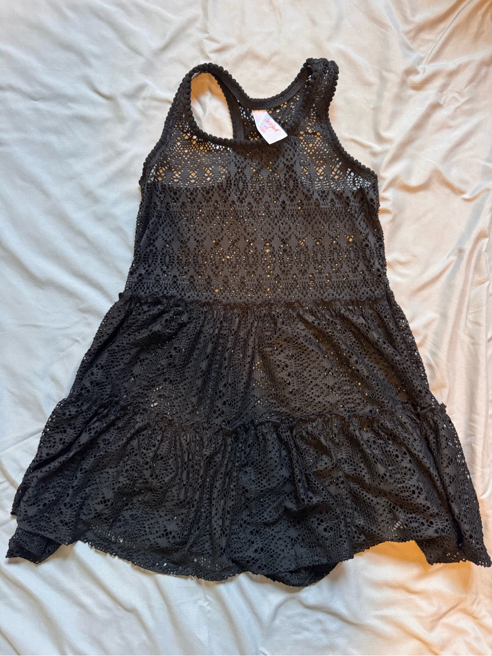 Cat & Jack Black Crochet Racerback Dress